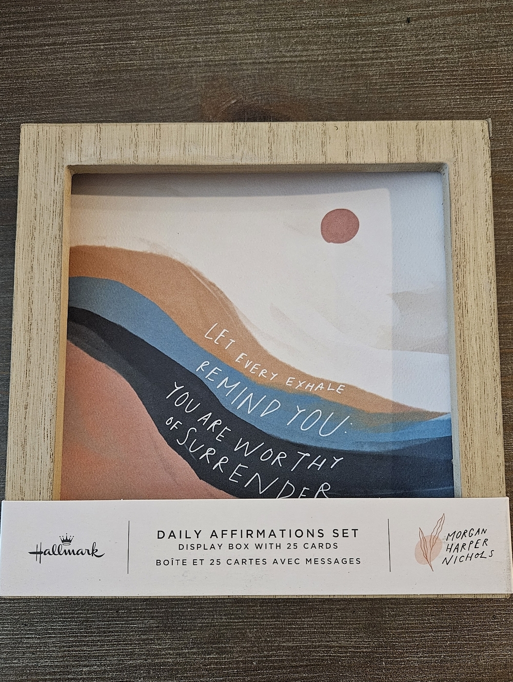 Hallmark Daily Affirmations Set Display in Blue, Terracotta & Cream New